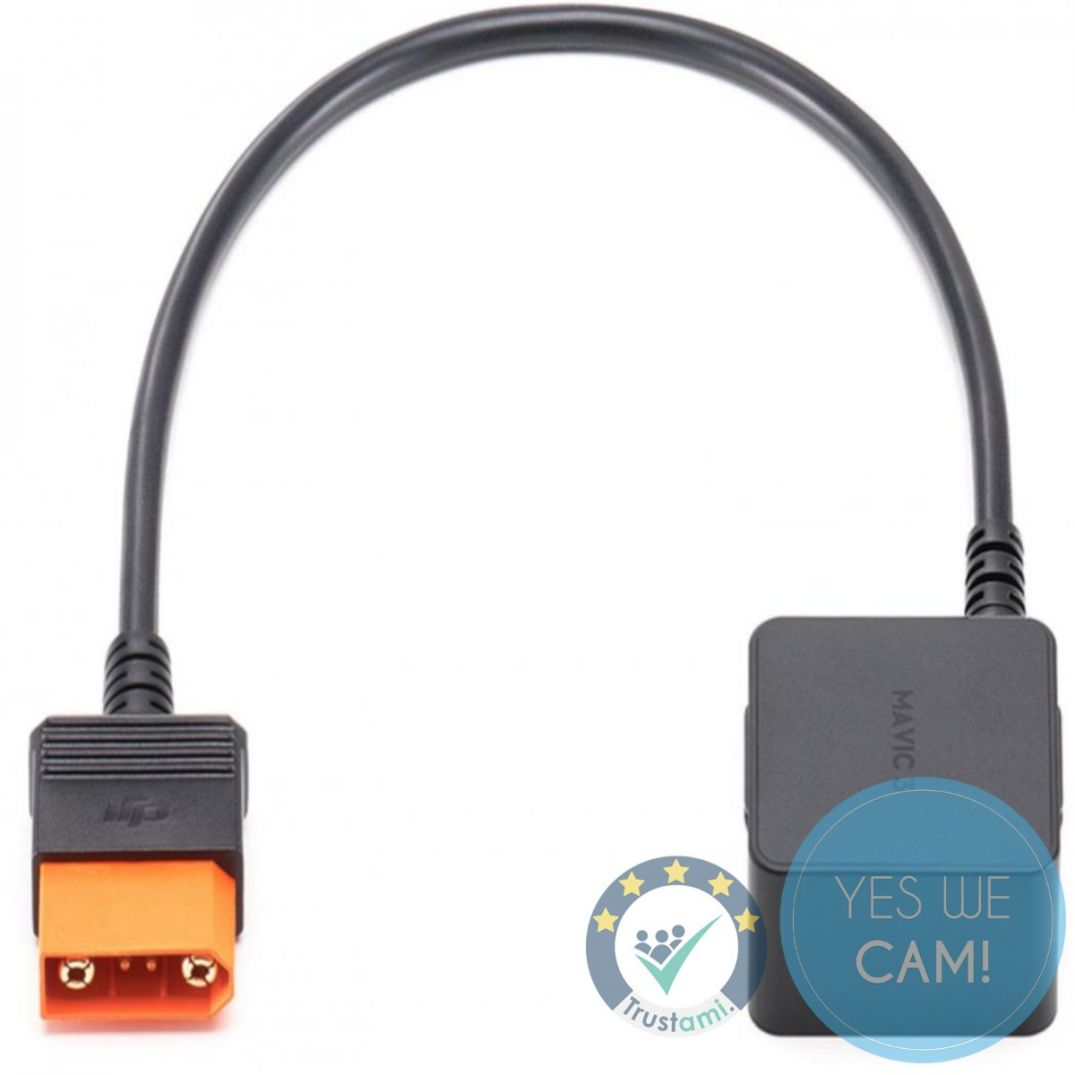 DJI Power Drone Fast Charging Cable zur direkten Verbindung von Powerstation und Drohnenakku in Produktansicht