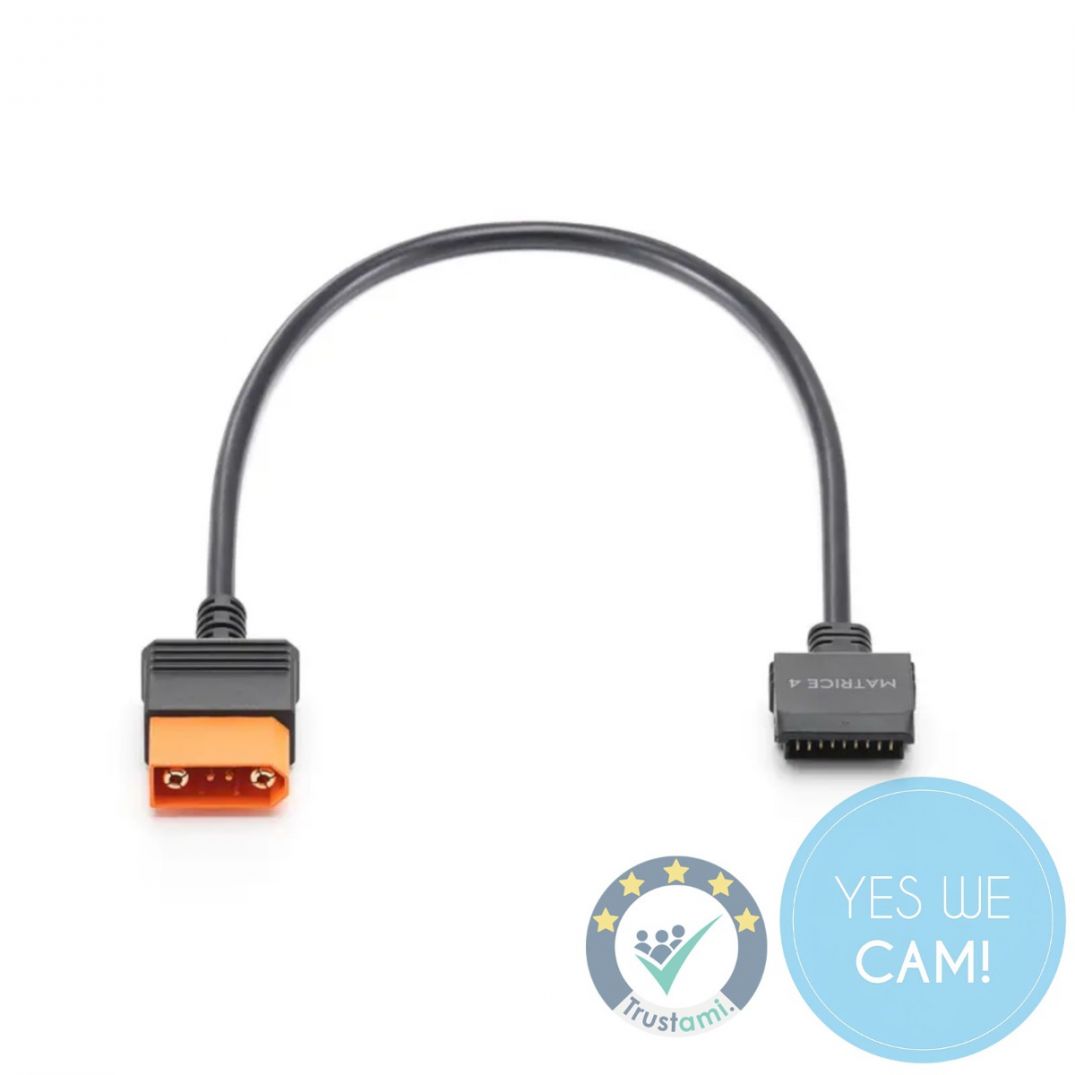 DJI Power SDC to DJI Matrice 4 Fast Charge Cable in Draufsicht