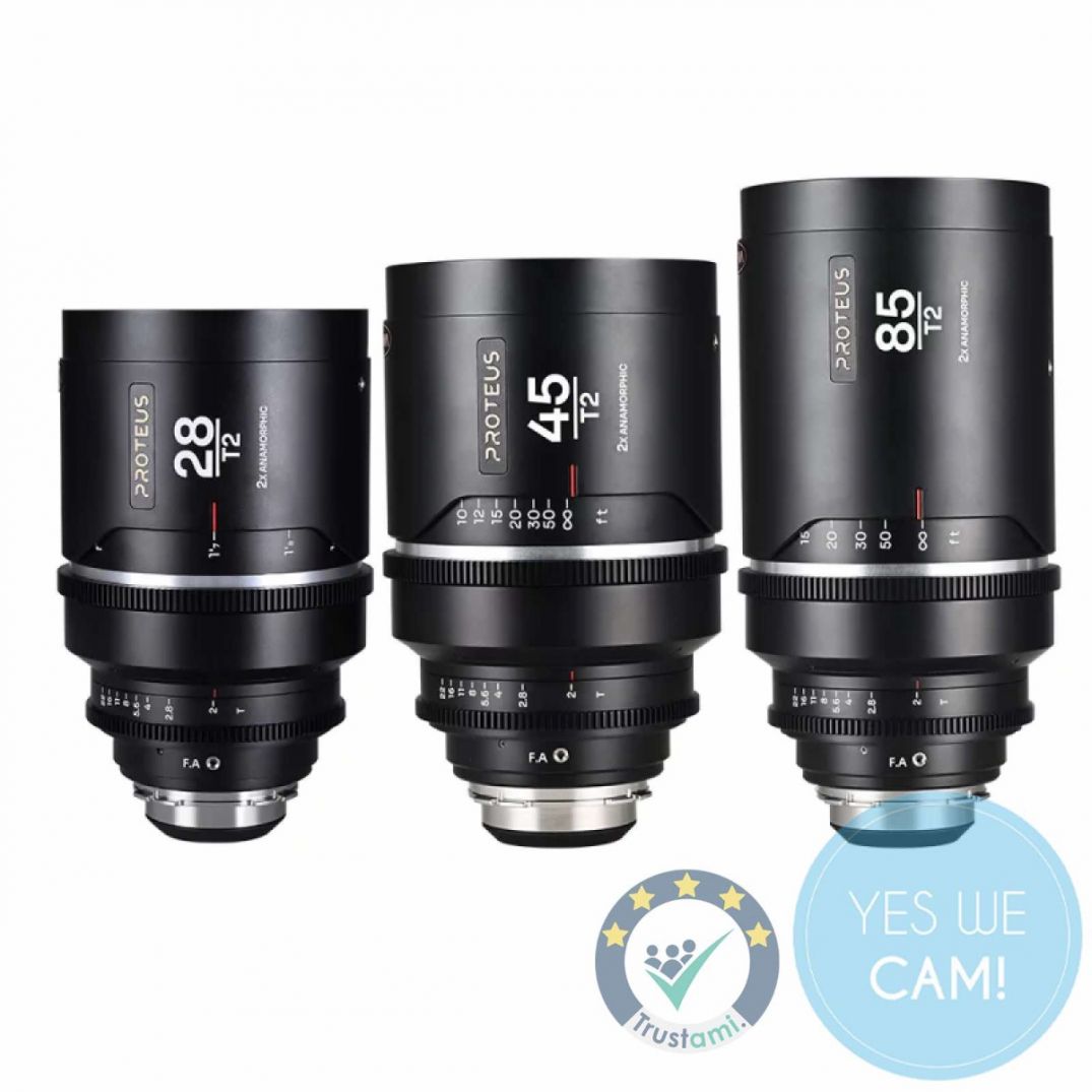 LAOWA Proteus Flex 2X Anamorphic 3-Lens Bundle Set A 28mm, 45mm, 85mm - Meters Arri PL Default + EF Objektiv-Set