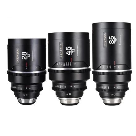 LAOWA Proteus Flex 2X Anamorphic 3-Lens Bundle Set A 28mm, 45mm, 85mm - Meters Arri PL Default + EF