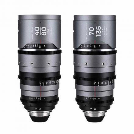 LAOWA Sunlight 2X Anamorphic Zoom 2-Lens Bundle 40-80mm, 70-135mm Silver - Arri PL