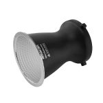 amaran Mini Reflector Seitenansicht mit parabolischer Form und facettierter Innenstruktur
