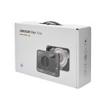 Produktverpackung der amaran Ray 120c mit Abbildung der Leuchte und wichtigsten Funktionen auf der Vorderseite