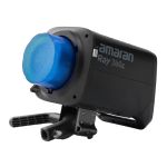 amaran Ray 360c mit montierter Schutzkappe auf der COB-Lichtquelle, freigestellt