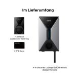 Lieferumfang des Anker V1 Smart EV Charger 7,4 kW Kabelversion mit Halterung und RFID-Karte.