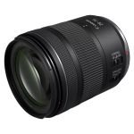 Kompakte Frontansicht des Canon RF 28-70mm F2.8 IS STM – leichtes Vollformat-Zoomobjektiv mit hoher Lichtstärke.