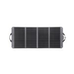 Aufgeklapptes DJI 120 W-Solarpanel von Zignes für mobiles Laden unterwegs