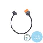 DJI Power SDC für Schnellladekabel der DJI Inspire 3 in kompletter Ansicht mit beiden Anschlüssen