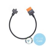 DJI Power SDC Schnellladekabel für Matrice 30 Serie in Halbkreisform auf weißem Hintergrund