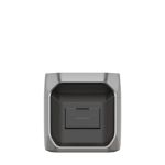 EcoFlow DELTA 3 Extra Battery Rückseite mit abgedecktem Extra Battery Port im zentralen Anschlussfeld