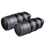 LAOWA Sunlight 2X Anamorphic Zoom Set mit 40-80mm und 70-135mm Cine-Objektiven in perspektivischer Ansicht
