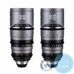 Frontansicht der LAOWA Sunlight 2X Anamorphic Zoom Objektive 40-80mm und 70-135mm mit PL-Mount