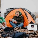 Marstek M2200 Powerstation Seitenansicht mit LiFePO4 Akku und robustem Gehäuse