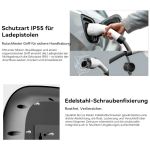 Oscal EV7000 Charger mit RFID-Kartenzugriff und App-Steuerung per Smartphone für flexible Nutzung.