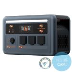 OSCAL PowerMax 1800SE tragbare Powerstation mit Display, AC-Steckdosen, USB-Ports und 12V-Ausgang, Frontansicht