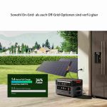 Detailansicht der Oscal PowerMax 2400 Pro mit Display, Bedientasten und DC- sowie USB-Anschlüssen