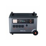 Oberseite der OSCAL PowerMax 6000 mit Bedienfeld und Display zur Leistungs- und Statusanzeige