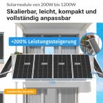 Kompaktes SUNSHARE Ray Lite 200W Solarmodul leicht transportierbar für flexible Nutzung