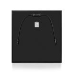 Sunshare Ray Solarmodul 285W Komplett Schwarz in der Rückansicht mit Anschlusskabeln und Anschlussdose vor hellem Hintergrund