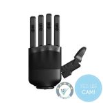 Unitree Dex5-1P Hand links als fünffingerige Roboterhand mit taktiler Sensorik