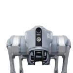Unitree Go2X Roboterhund – Bewegliche vierbeinige Plattform in 3D-Ansicht
