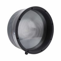 Frontansicht des amaran Fresnel mit großer Glaslinse zur präzisen Lichtbündelung für amaran Ray 360c und 660c
