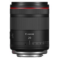 Canon RF 20mm F1.4 L VCM Ultraweitwinkel-Objektiv in Frontansicht – lichtstarke 20 mm Hybrid-Festbrennweite für EOS R Vollformatkameras.