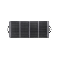 Aufgeklapptes DJI 120 W-Solarpanel von Zignes für mobiles Laden unterwegs